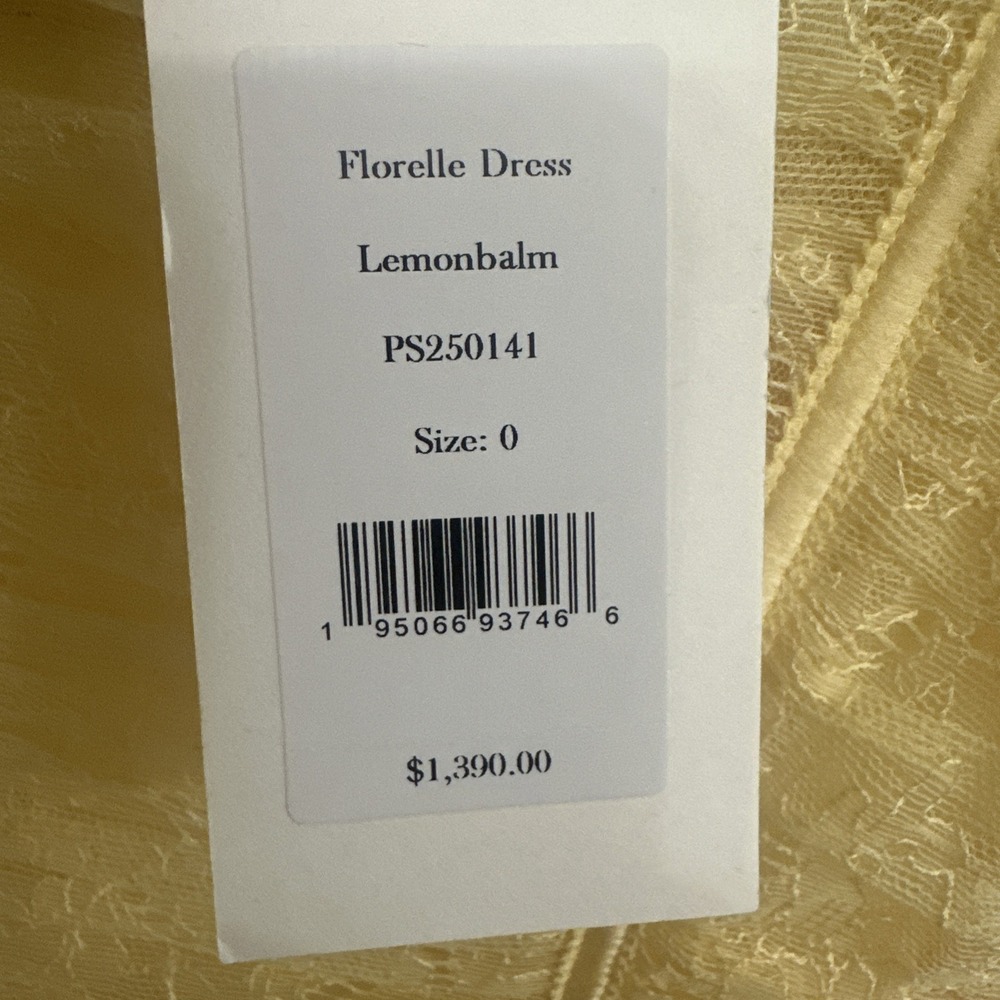 Ulla Johnson Women Size 0 Florelle Chantilly Lace Midi Dress Lemonbalm - Picture 8 of 16